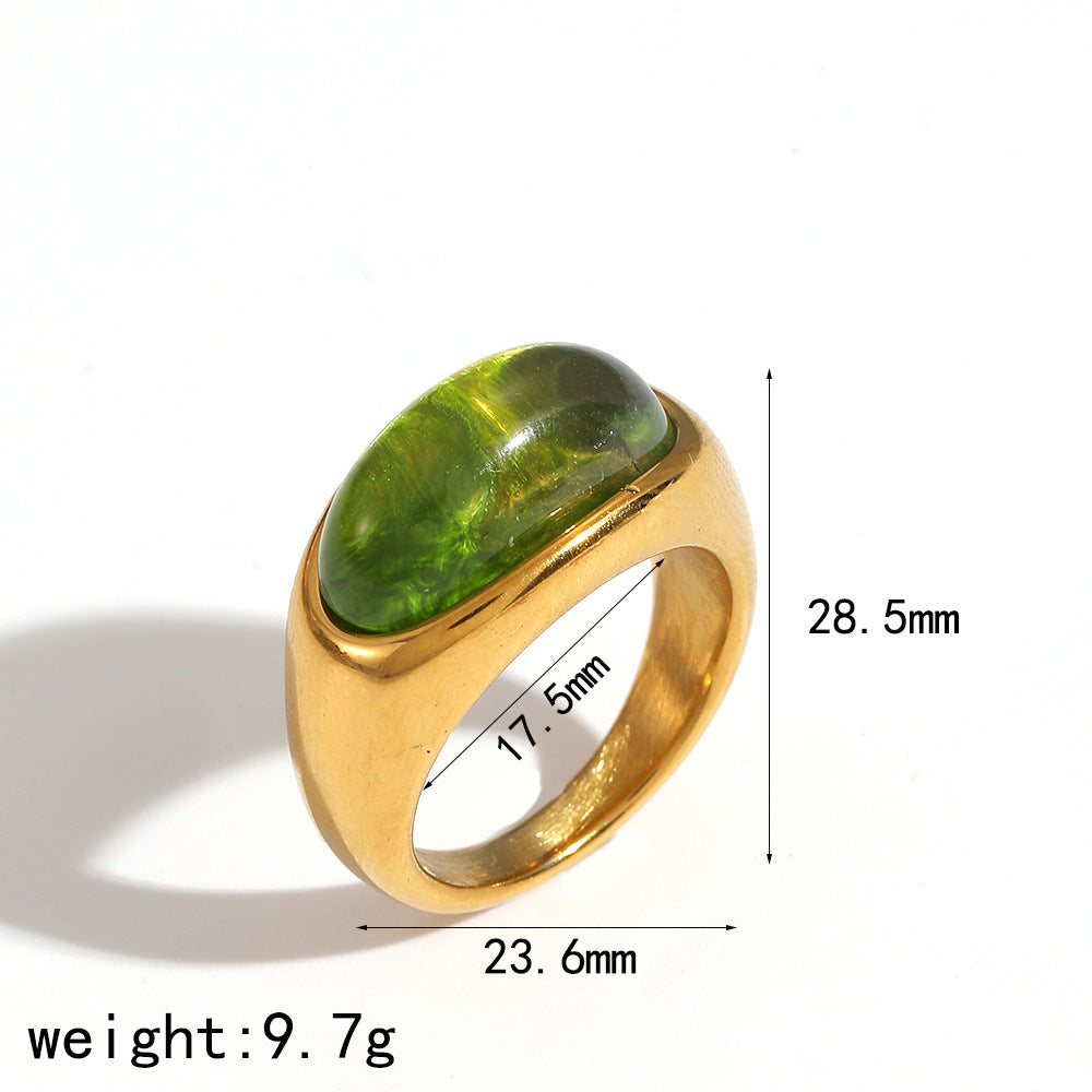 Fashionable And Elegant Cast Stainless Steel Ring For Women Vera Lux