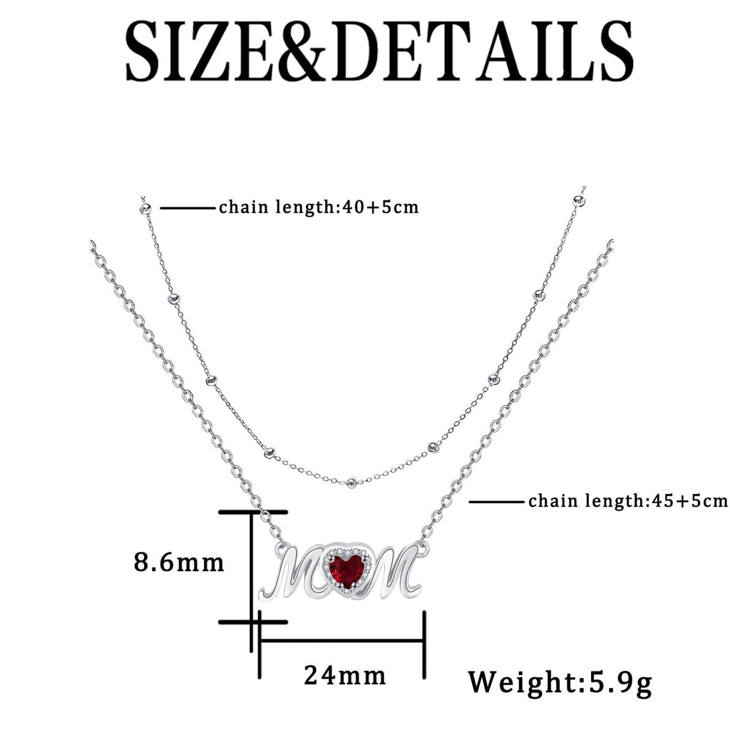 Whatever the Treasure Mom Heart Layered Necklace Vera Lux