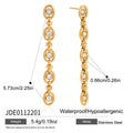 Zircon Chain Tassel Earrings and Bracelet Set Vera Lux