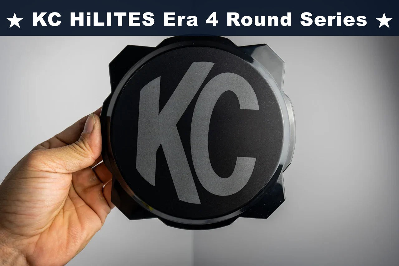 KC HiLITES Era 4 ROUND Series Light Cover Overlays - Universal StickerFab
