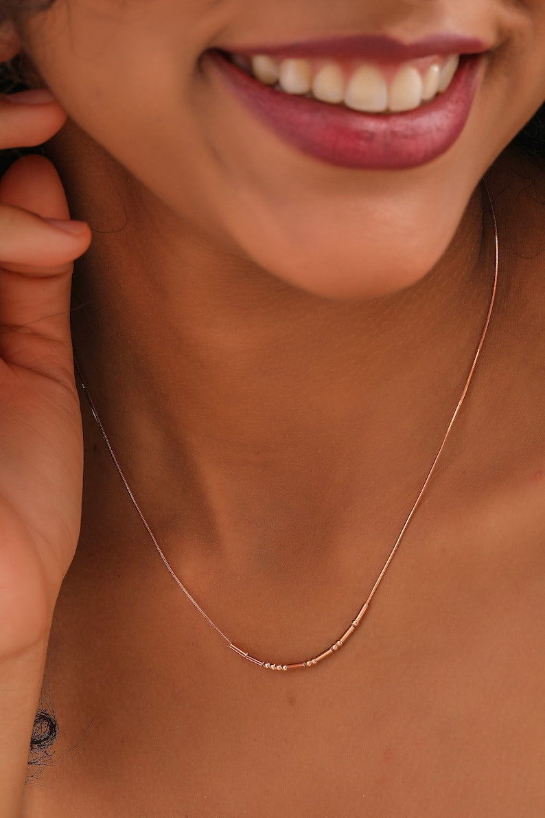 Morse Code Custom Name Necklace Vera Lux