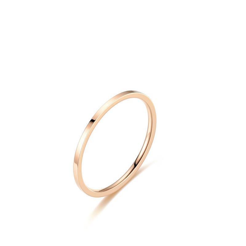 1mm Plain Band Ultra-thin Ring Couple Rings Vera Lux