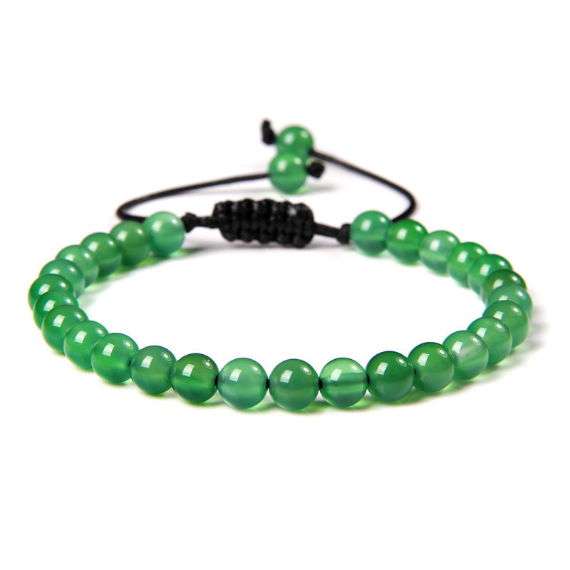 6mm Natural Stone Beads Womens Bracelet Yoga Energy Sports Vera Lux