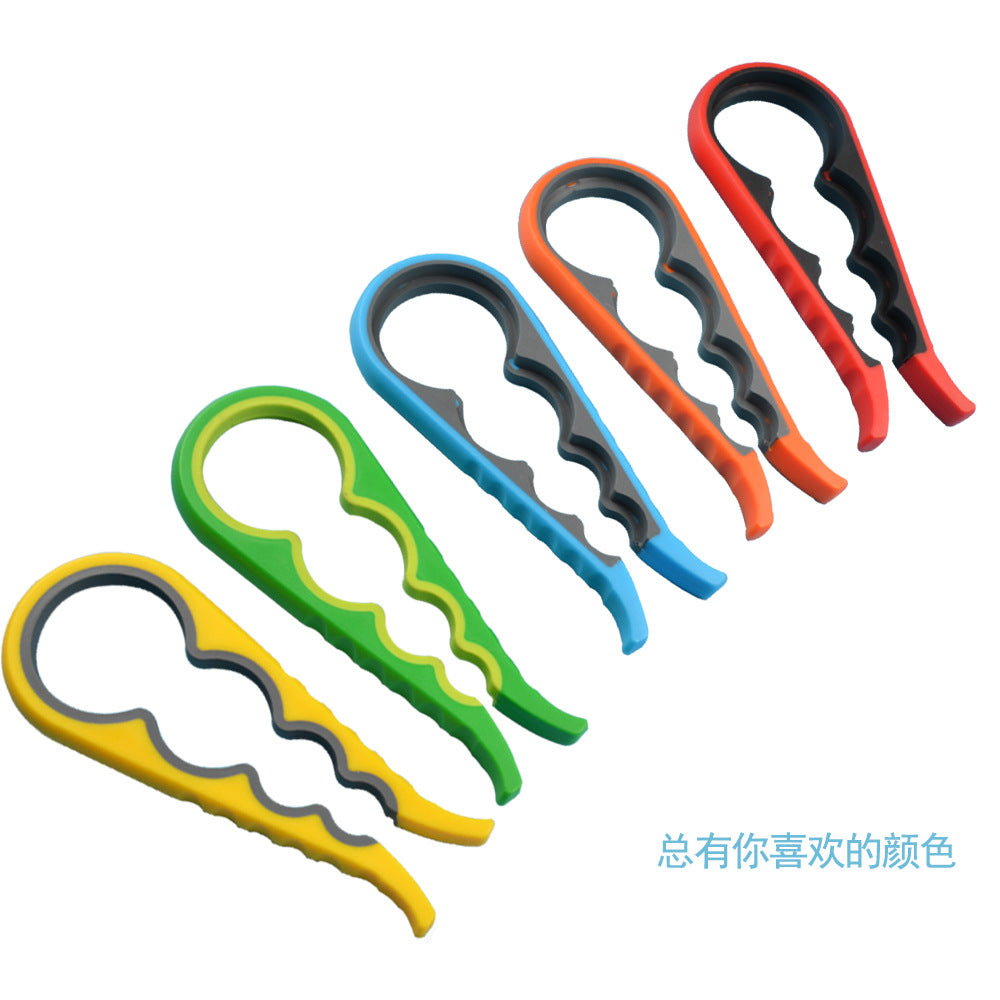 in stock four-in-one bottle opener kitchen multifunctional can opener can screwing cap non-slip labor-saving bottle opener Whatever the Treasure