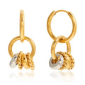 18K gold lightweight luxury hoop earrings Vera Lux