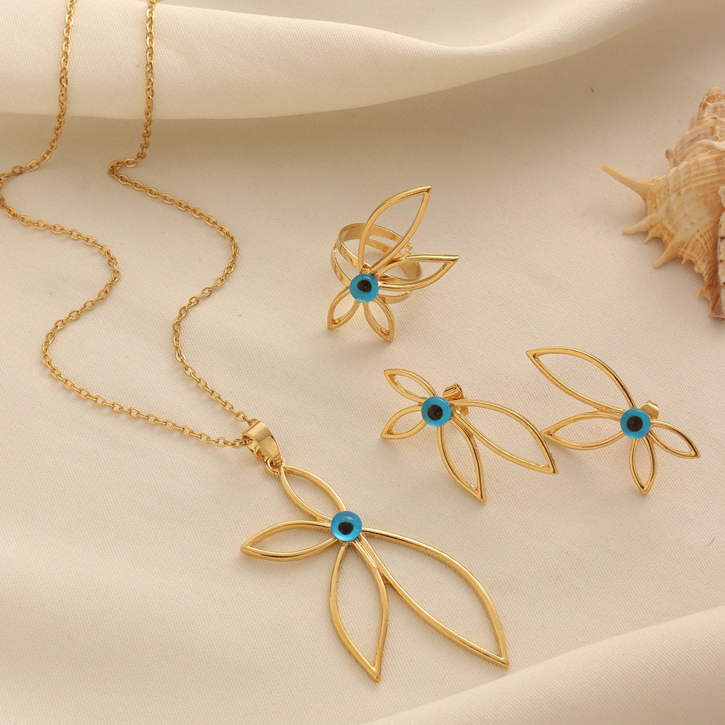 Petal Evil Eye Jewelry Set Vera Lux