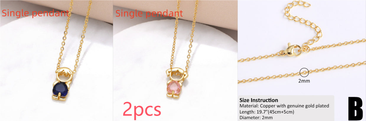 Copper-plated 18k Gold DIY Hip-hop All-match Chain Necklace Vera Lux