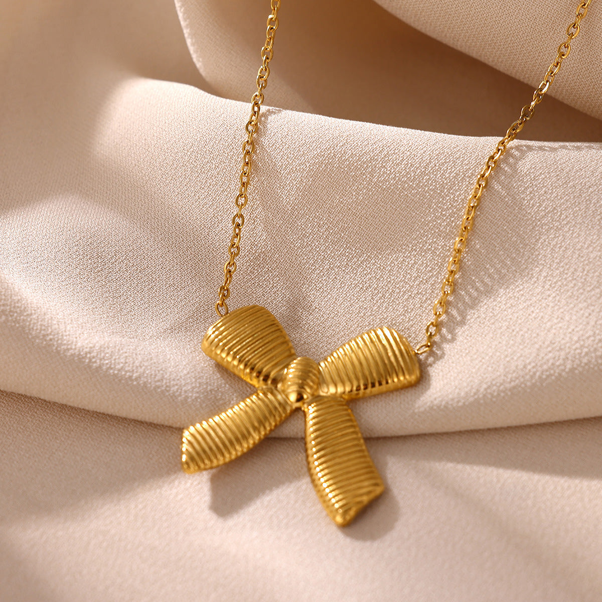 Statement Geometric Bow Tie Necklace That Wont Fade Vera Lux