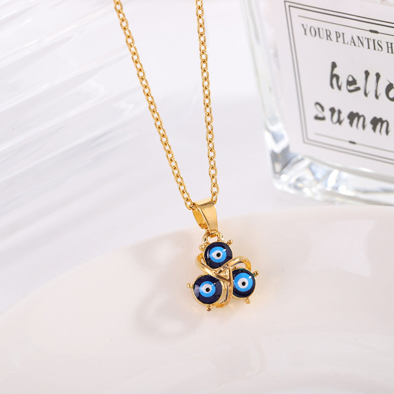 Evil Eye Necklace, Earrings and Ring Set Vera Lux