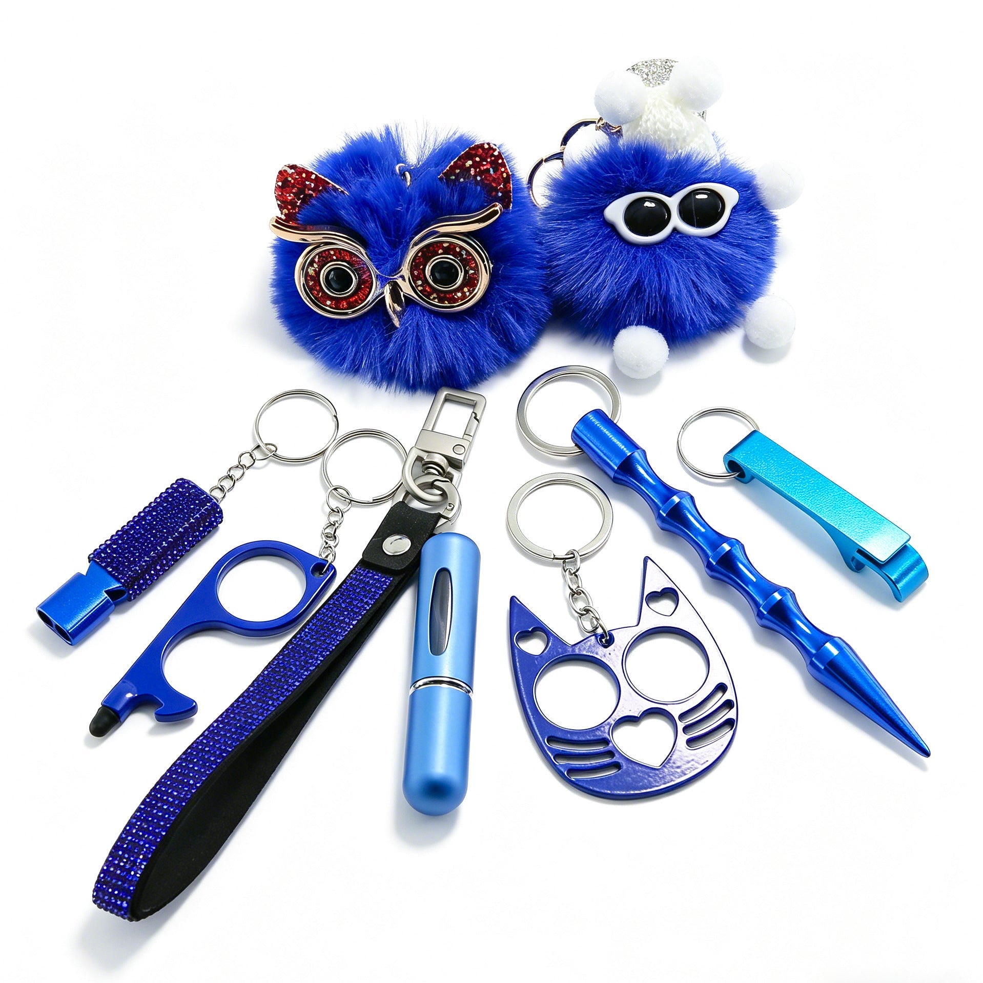 Ins Little Coal Ball Self-defense Keychain Vera Lux