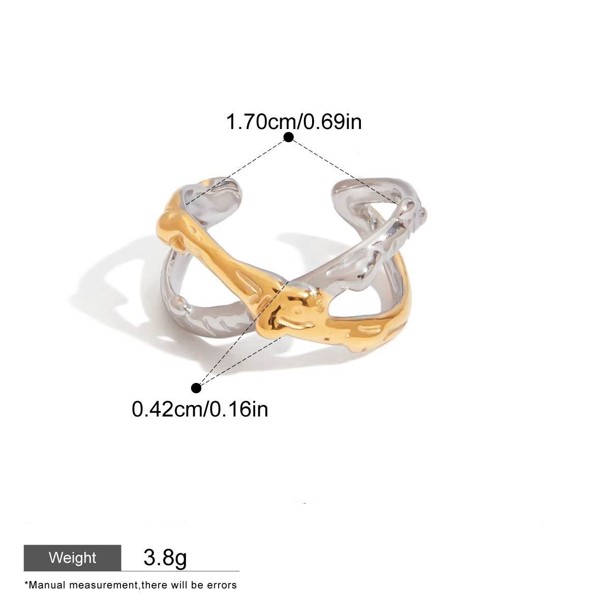 18K gold ring of light luxury high-end jewelry Vera Lux