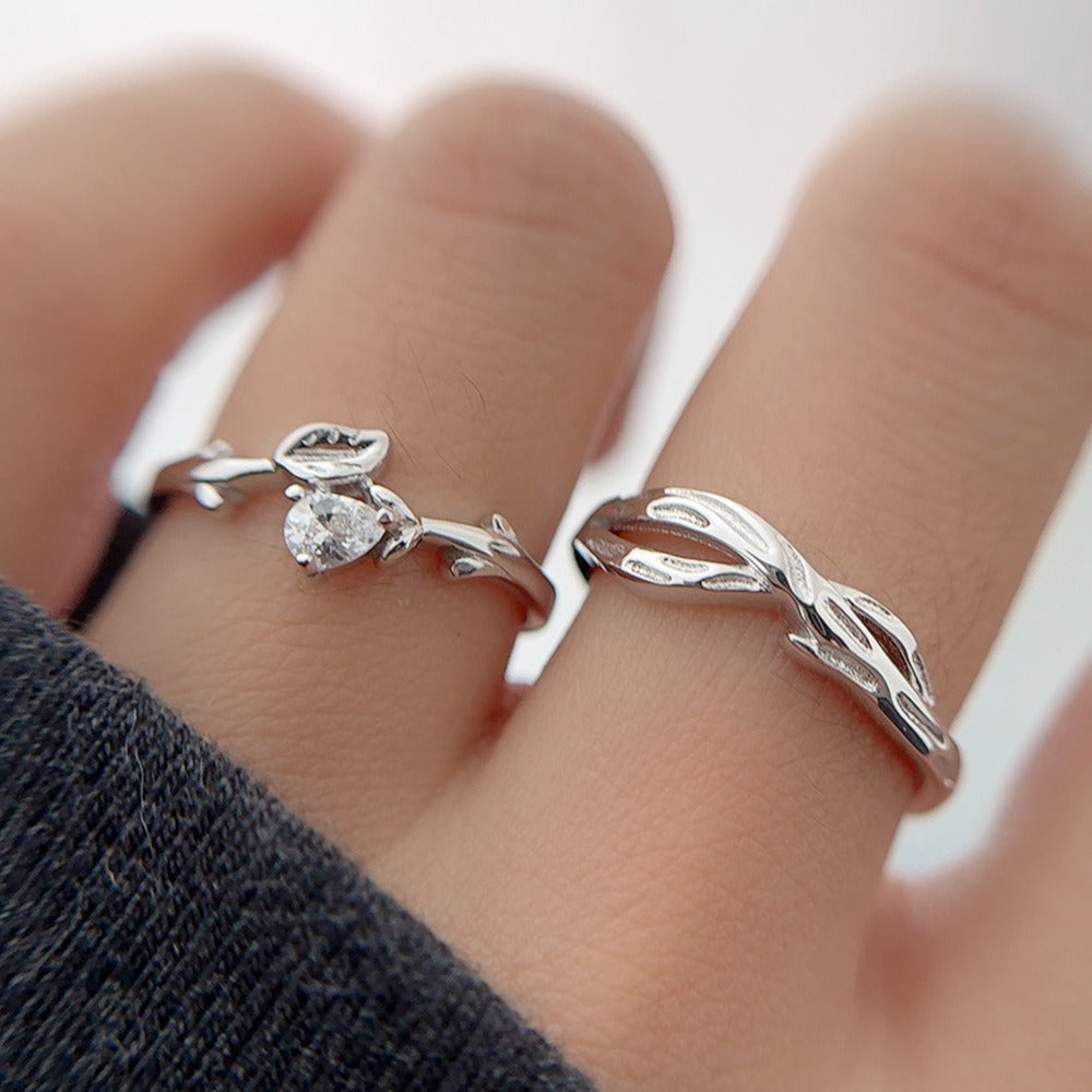S925 Silver Love Couple Ring Vera Lux