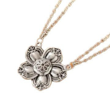 Retro Bohemian Creative Flower Pendant Necklace Vera Lux