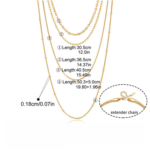 18K gold layered necklace Vera Lux