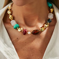 Bohemian Colorful Resin Bead Necklace Collection Vera Lux