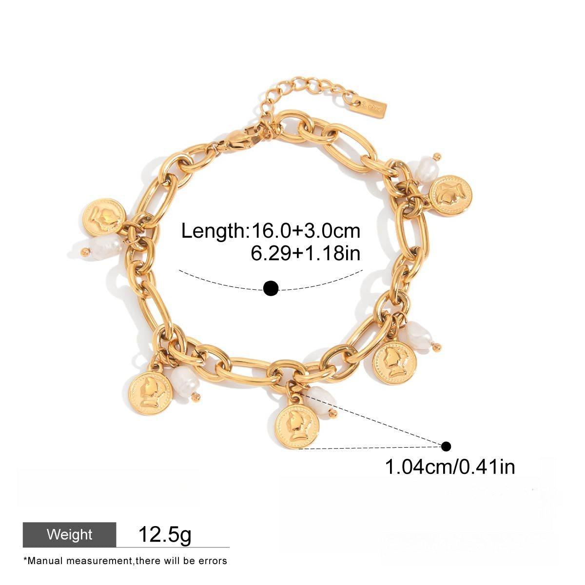 18k gold light luxury high-end bracelet Vera Lux