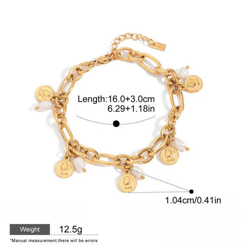 18k gold light luxury high-end bracelet Vera Lux