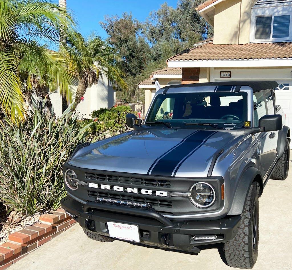 Offset Racing Hood Stripes V1 - 2021+ Bronco StickerFab