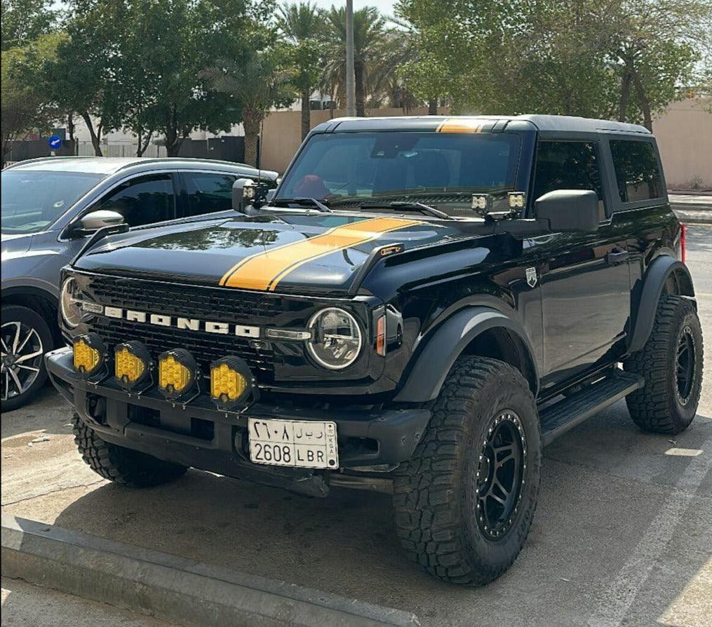 Offset Racing Hood Stripes V1 - 2021+ Bronco StickerFab
