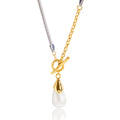 Pearl sweater chain, a luxurious and high-end titanium steel necklace. Vera Lux