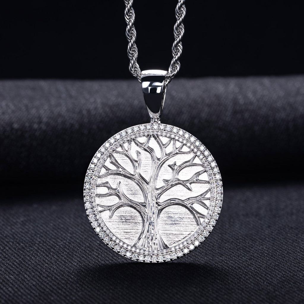 Minimalist Light-Luxury Copper Pendant With Diamonds Christmas Tree Design Vera Lux