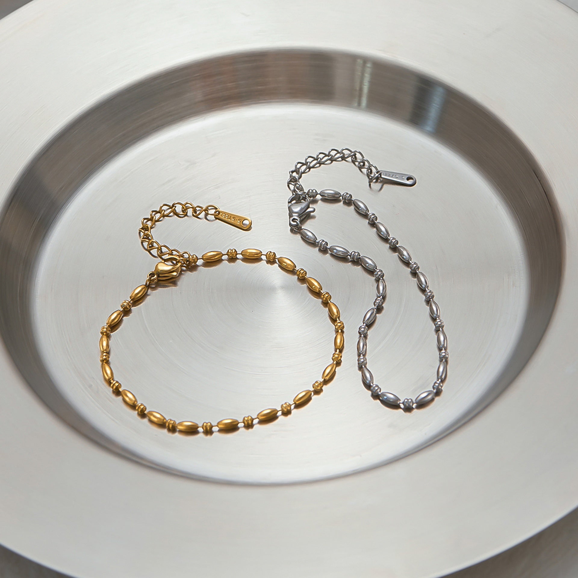 Stainless Steel Ring Ins Shell Bracelet Vera Lux