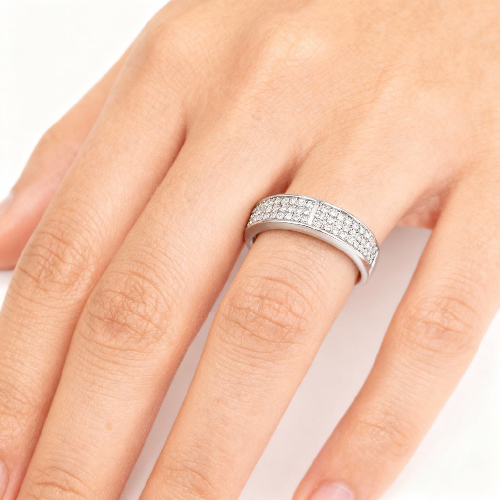 18k Gold-plated Ring, Niche And Unique, With Diamond Setting Vera Lux