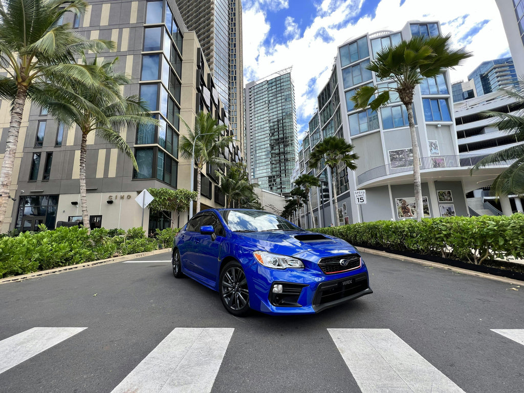 3D Carbon Hood Scoop Overlay - 2015-2021 Subaru WRX / STI StickerFab