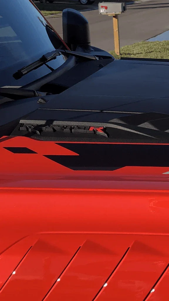 R Inlay for Hood Emblems - 2022+ Bronco Raptor StickerFab