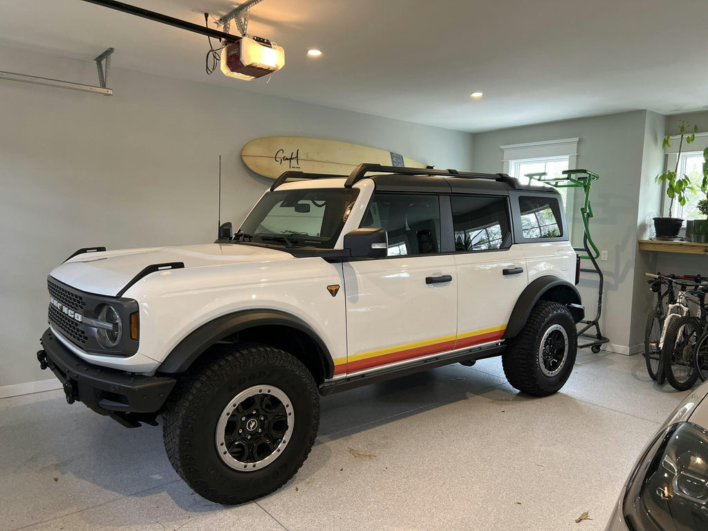 Retro Vintage Lower Door Protection - 2021+ Bronco StickerFab