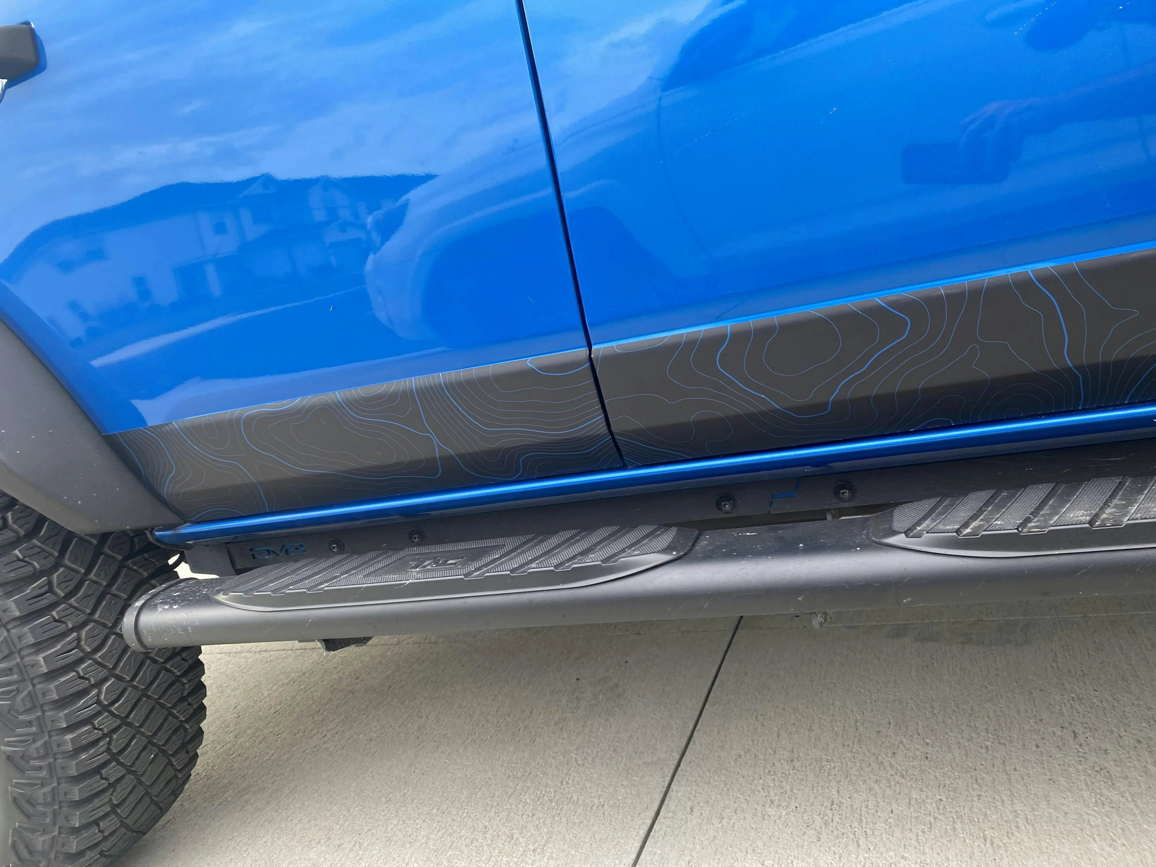 Topo Lower Door Protection - 2021+ Bronco StickerFab