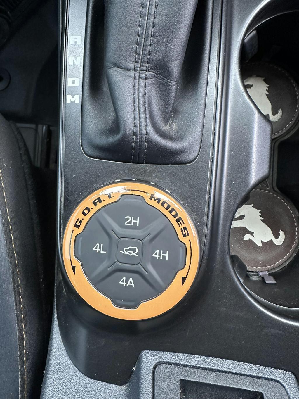 GOAT Mode Dial Ring Overlay V2 - 2021+ Bronco StickerFab