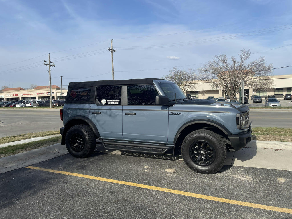 Solid Color Upper Door Spear Stripe Kit - 2021+ Bronco 4 Door (non-Raptor) StickerFab