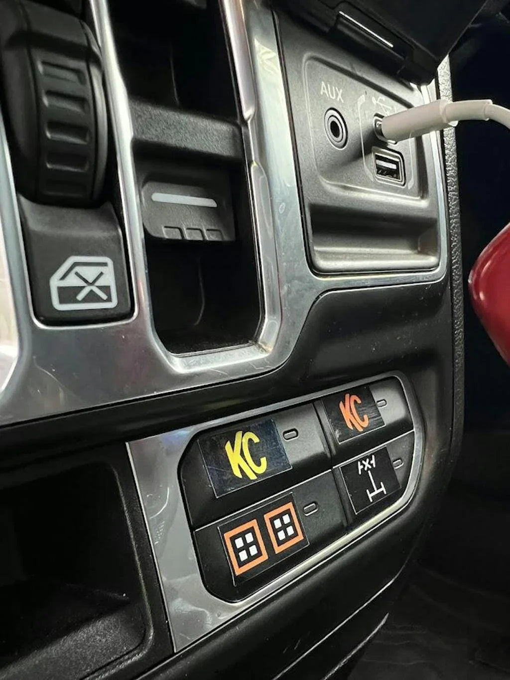 Printed Series Auxiliary Switch Labels (Upfitter) - 2018+ Jeep Wrangler / Gladiator JL / JT StickerFab
