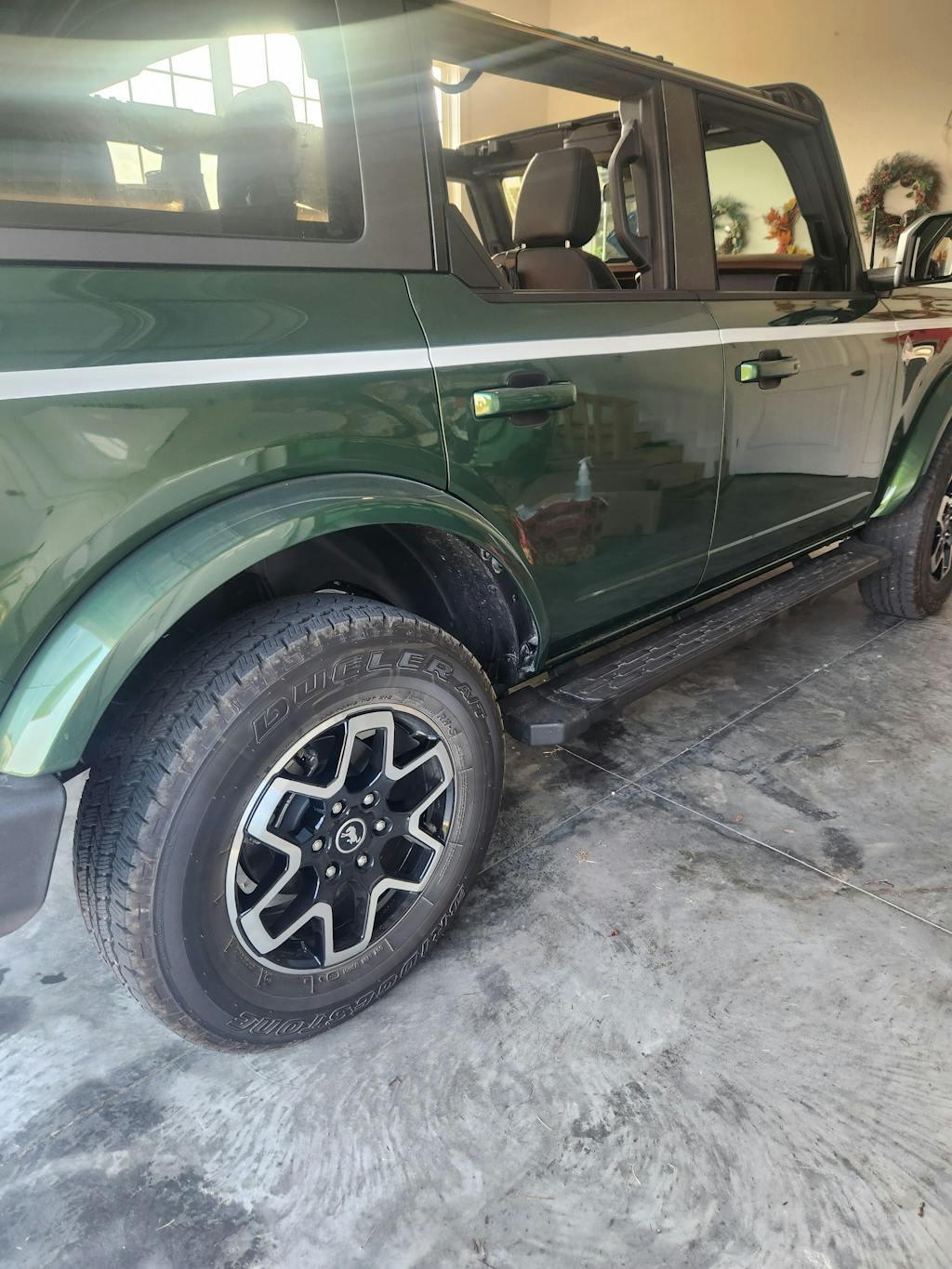Solid Color Upper Door Spear Stripe Kit - 2021+ Bronco 4 Door (non-Raptor) StickerFab