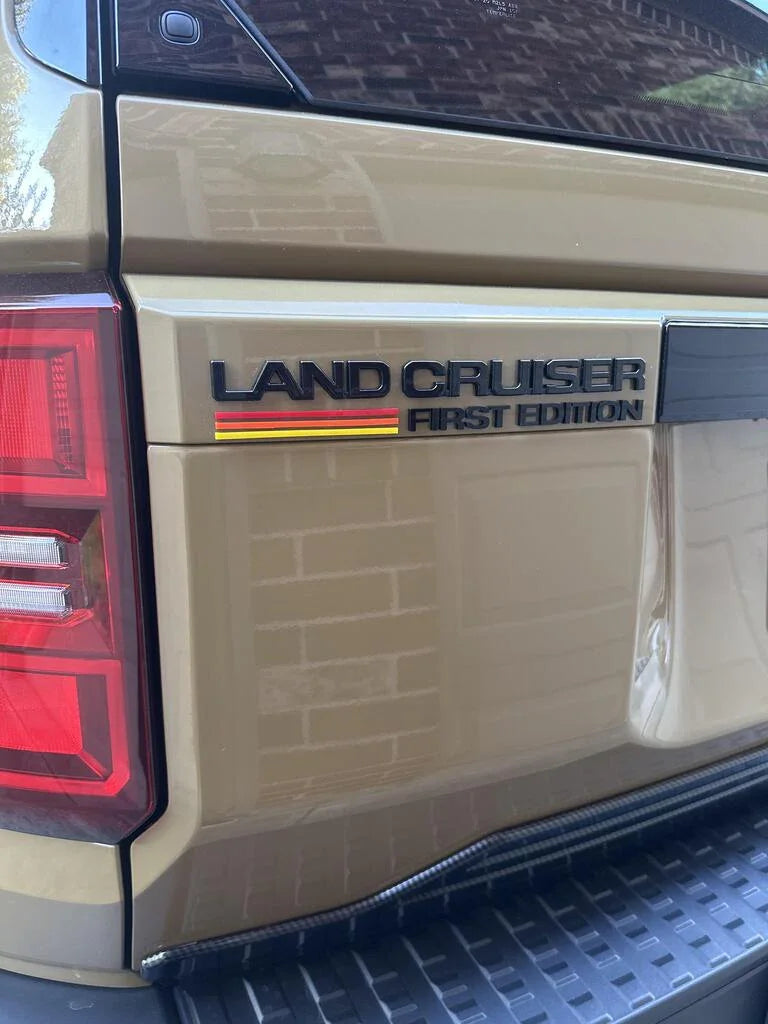 First Edition LC250 Acrylic Laser Series Tailgate Badge - 2024+ Land Cruiser StickerFab