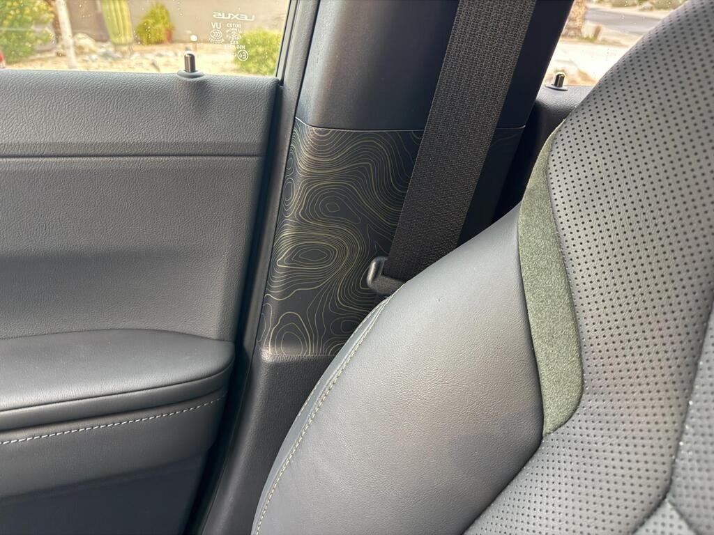 Topographic Seatbelt Panel Protection - 2024+ Land Cruiser / GX550 StickerFab