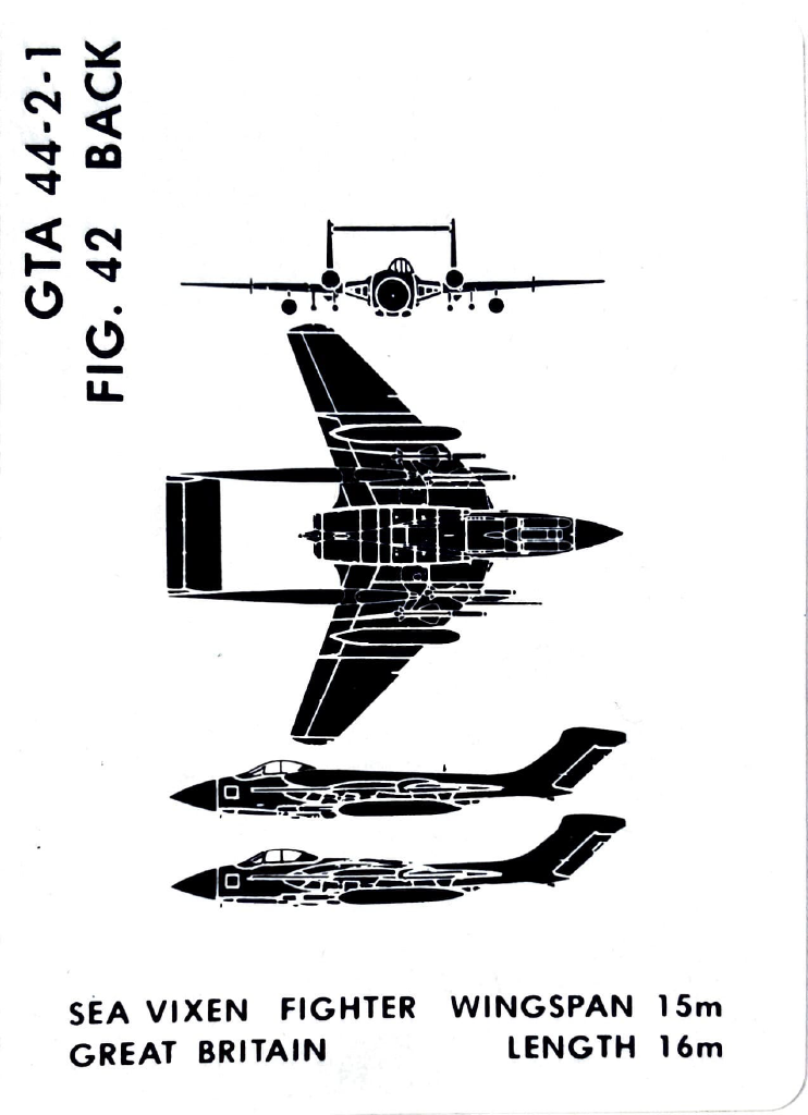Vintage Aircraft Recognition Card Deck Americana Pipedream Apparel