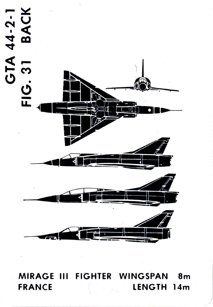 Vintage Aircraft Recognition Card Deck Americana Pipedream Apparel