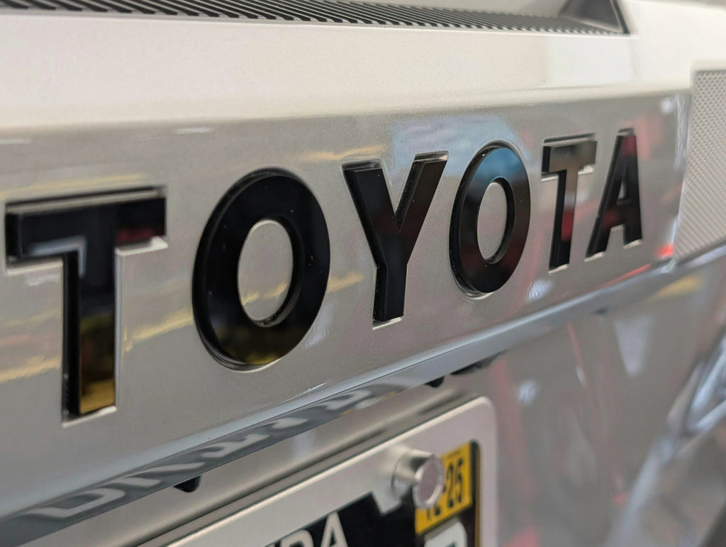 TOYOTA Rear Hatch Liftgate Acrylic Emblem Inlays - 2025+ 4Runner StickerFab