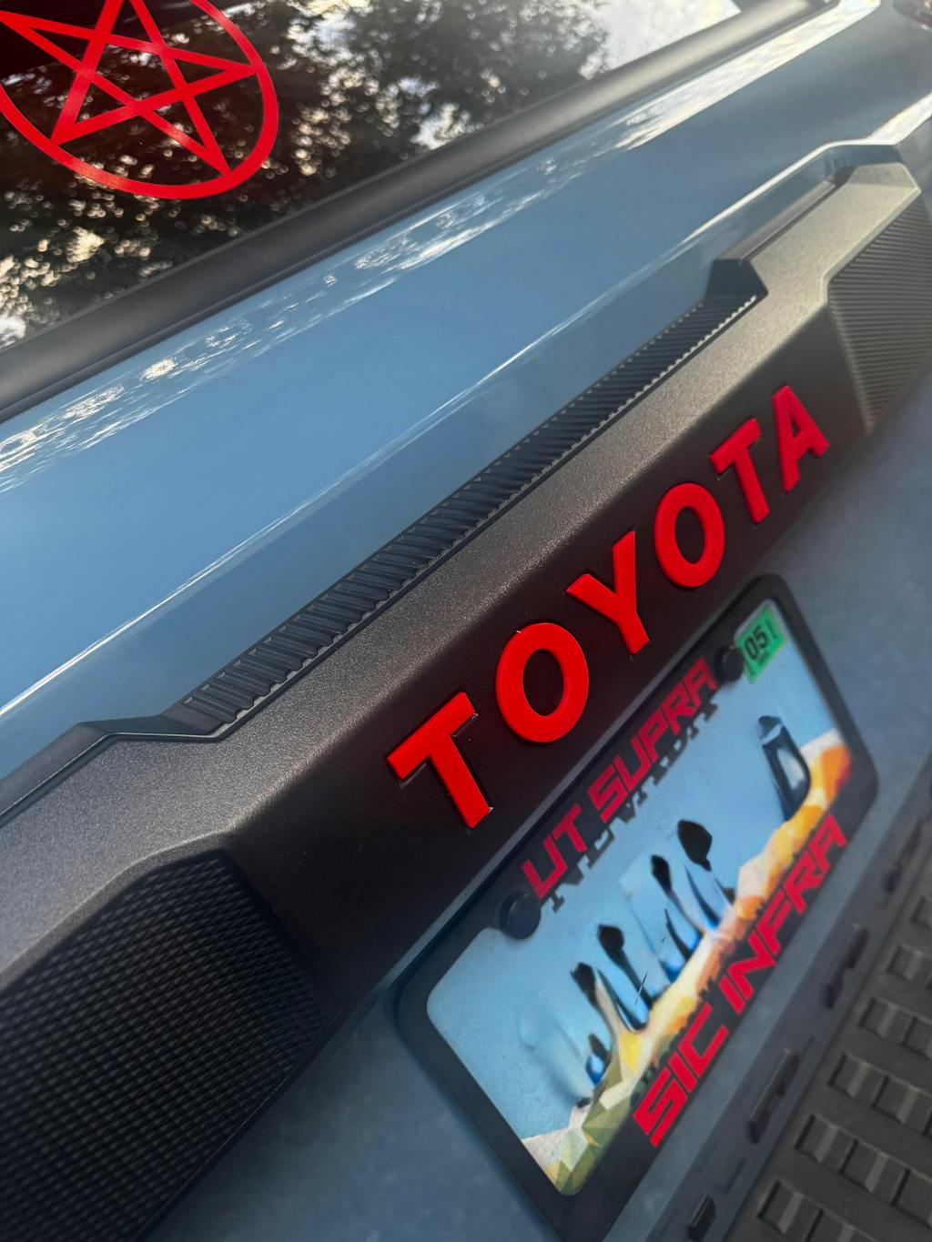 TOYOTA Rear Hatch Liftgate Acrylic Emblem Inlays - 2025+ 4Runner StickerFab