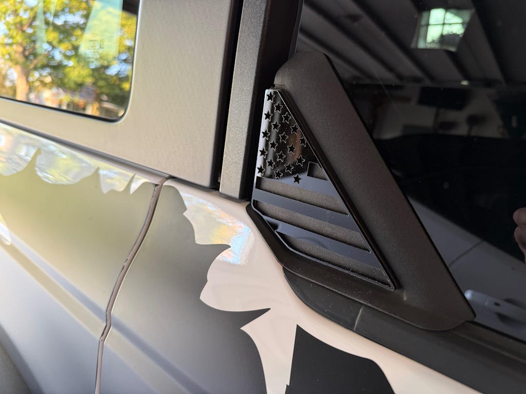 Acrylic Rear Triangle Flags - 2021+ Bronco StickerFab