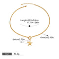 18K gold starfish with pearl design exquisite and noble necklace Vera Lux