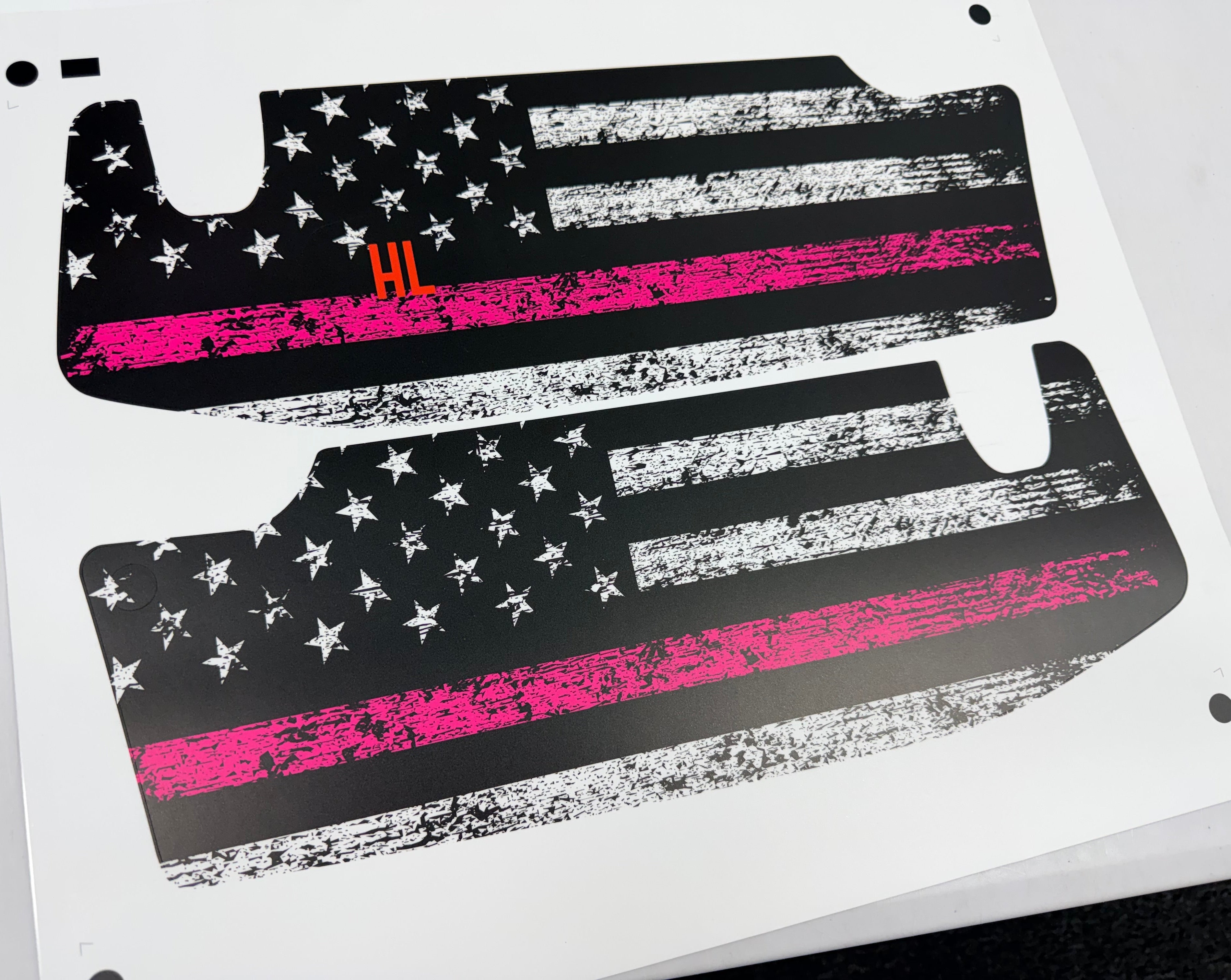 Freedom Series Sun Visor Overlays - 2018+ Wrangler JL / Gladiator JT StickerFab
