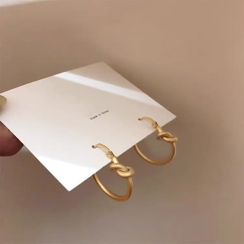 Ladies Elegant Small Heart Gold Stud Earrings No Need Take Off At Night Jewelry Vera Lux