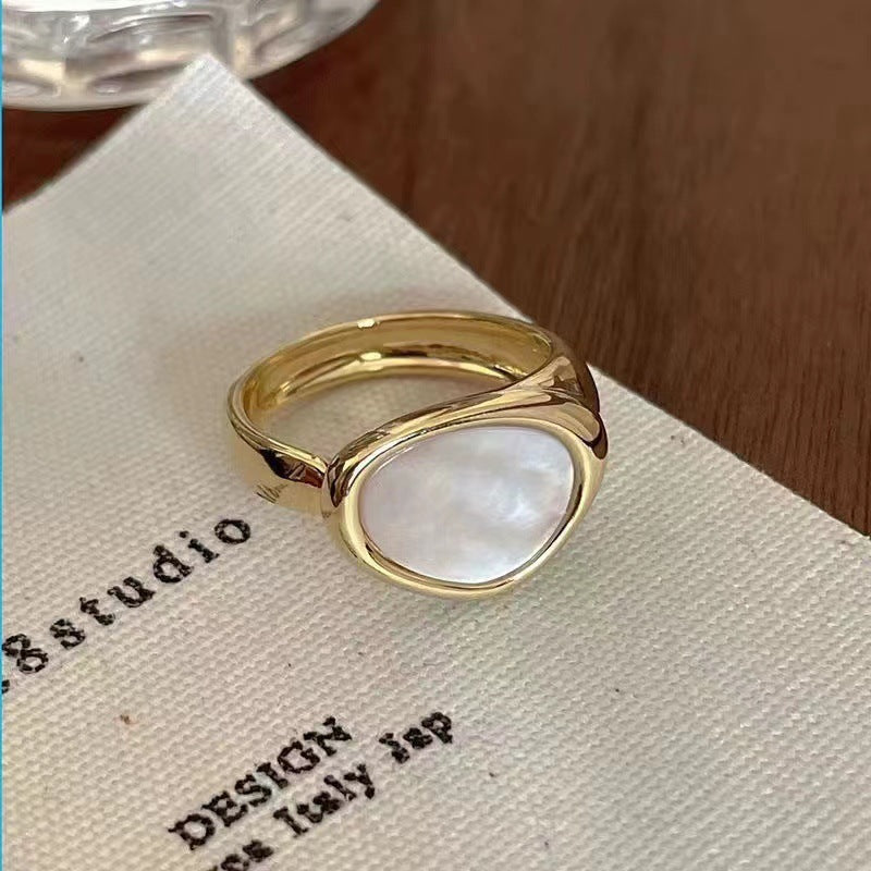 Minimalist Cold Style Emerald Ring Women, High Grade Sense, All-match Index Finger Ring Vera Lux
