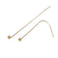 Long Tassel Earrings with Beaded Ear Threads Vera Lux