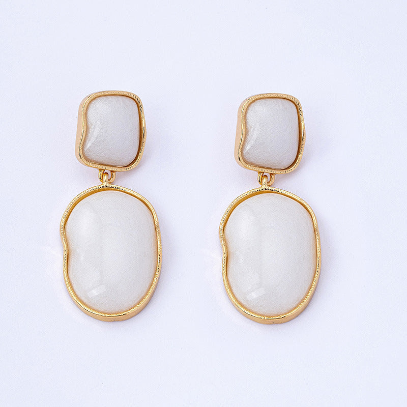 Geometric Resin Drop Earrings Collection Vera Lux