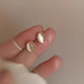 Dainty Gold Heart Stud Earrings Women All-match Casual Wearable Sleeping Earrings Vera Lux