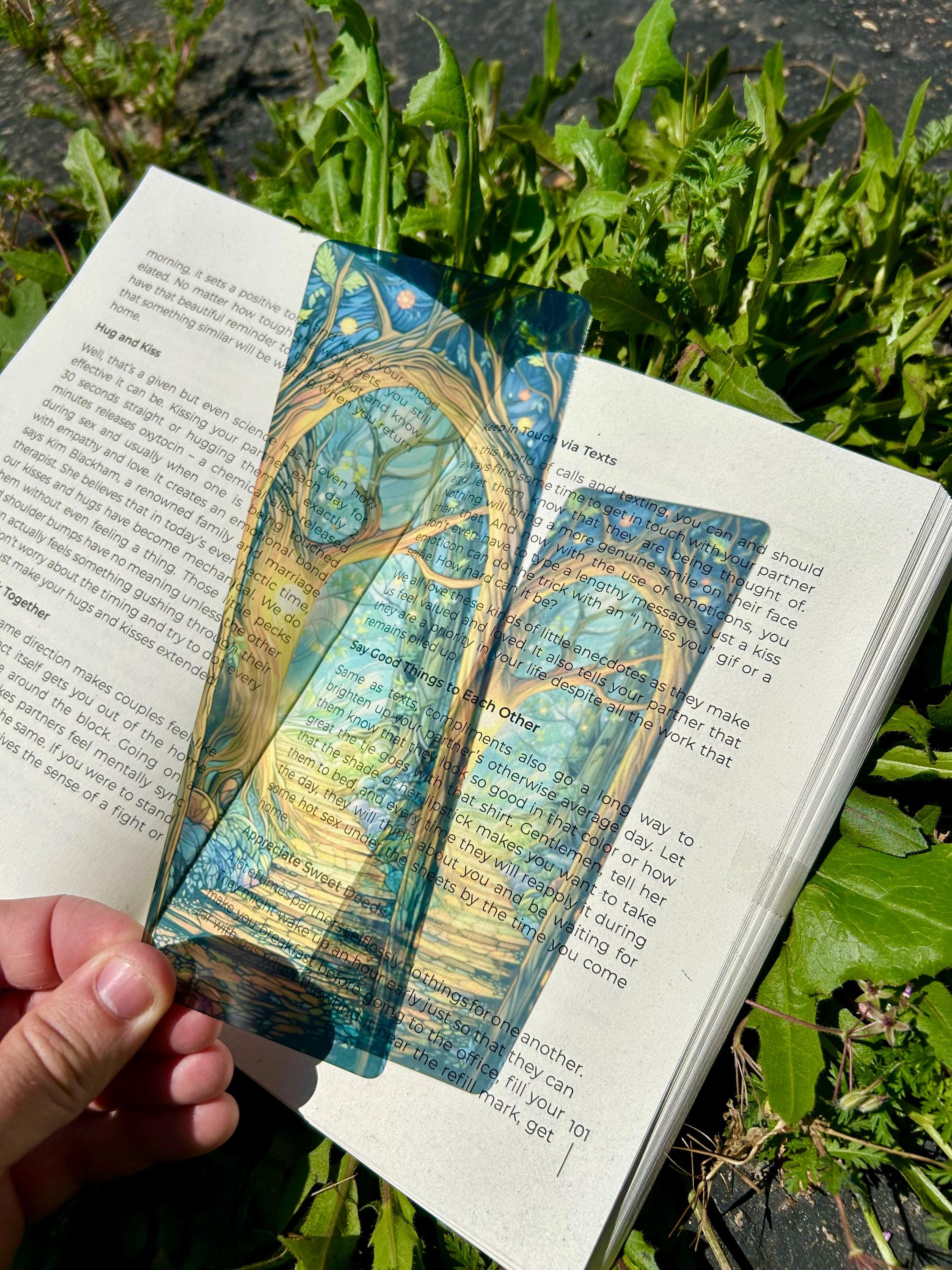 Mystical Forest Bookmark – Enchanted Woodland, Magical Nature Bookmark - Reading Gift For Teens Magical Bookmarks